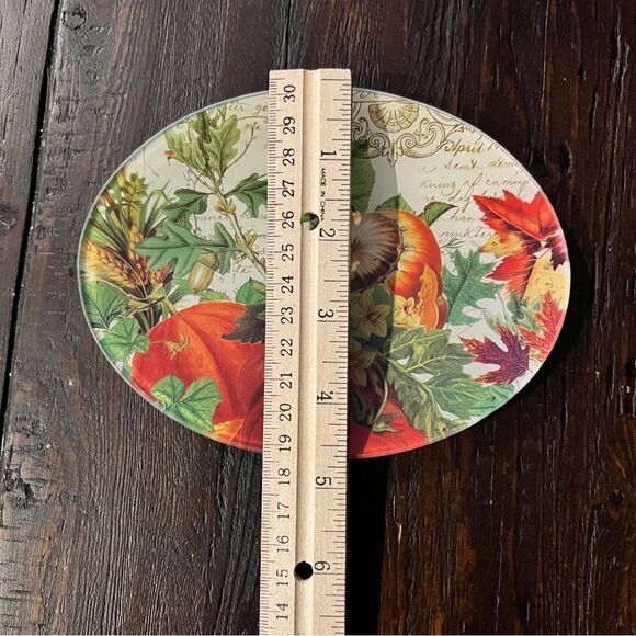 Blooms and Bees Glass Art Soap Dish (Floral) - Picture 4 of 5